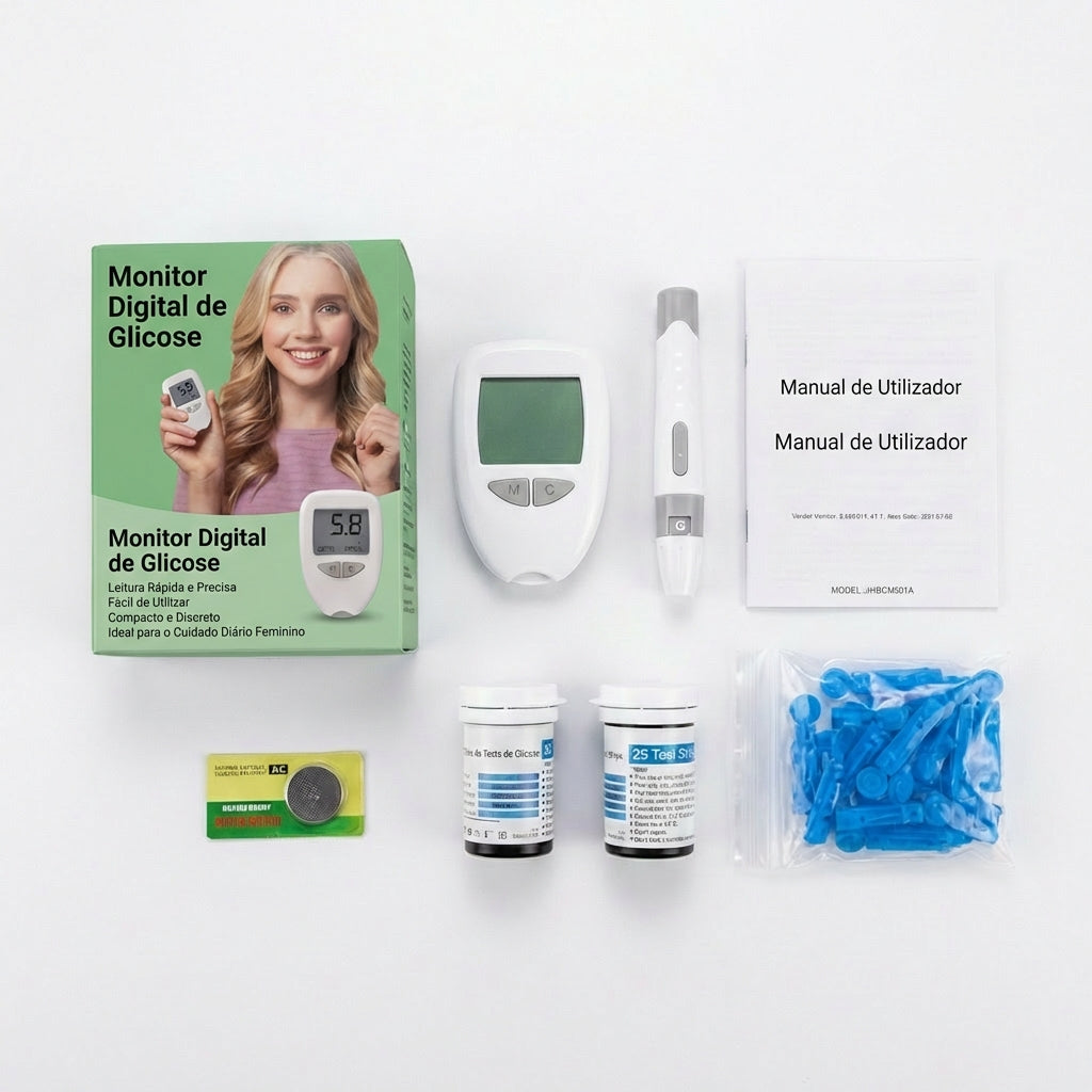 GlucoVita Pro - Kit de Monitoramento de glicose