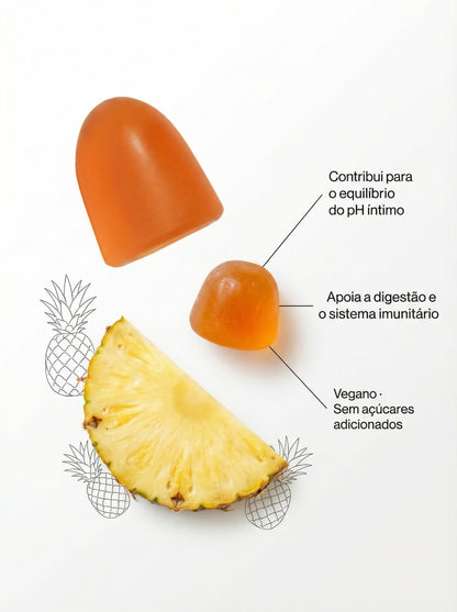 Gomitas premium para el equilibrio femenino – Sabor a piña hawaiana