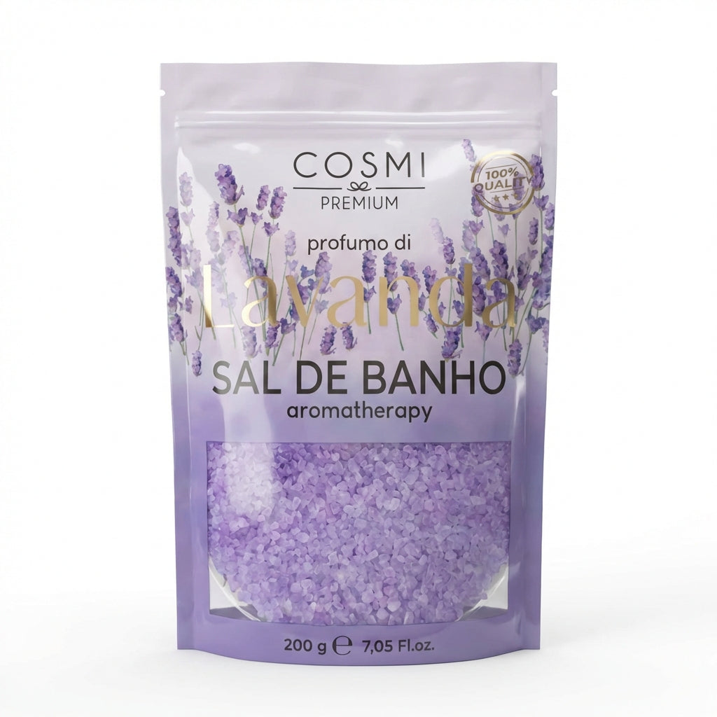 Sales de baño de aromaterapia de lavanda 200 g – Home Spa
