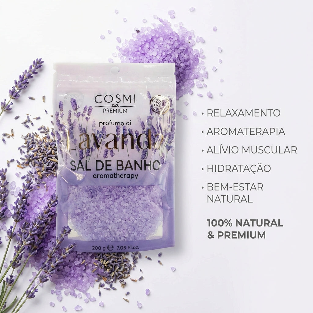 Sales de baño de aromaterapia de lavanda 200 g – Home Spa