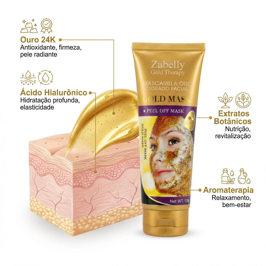 Mascarilla Terapia de Oro Zabelly 24k