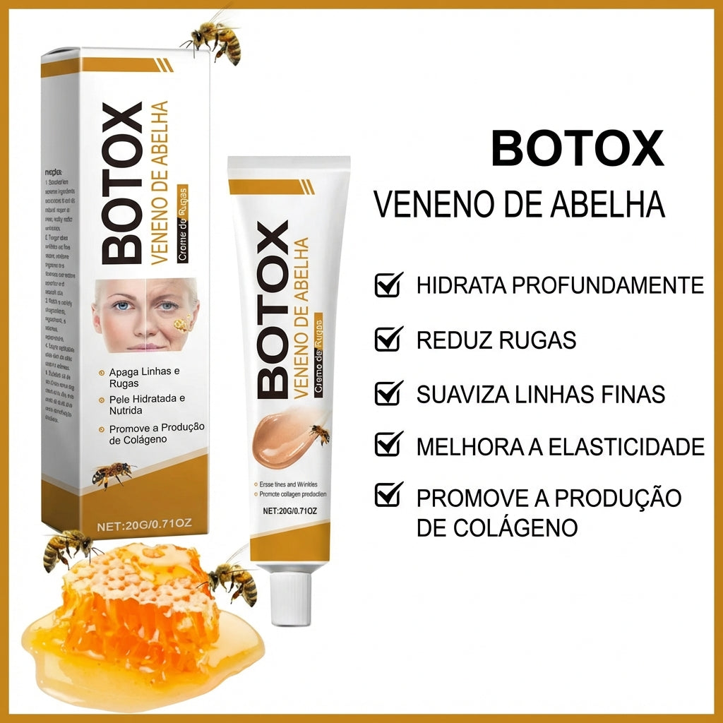 Bee Venom Cream™ - Crema Antirrugas Botox con Veneno de Abelha